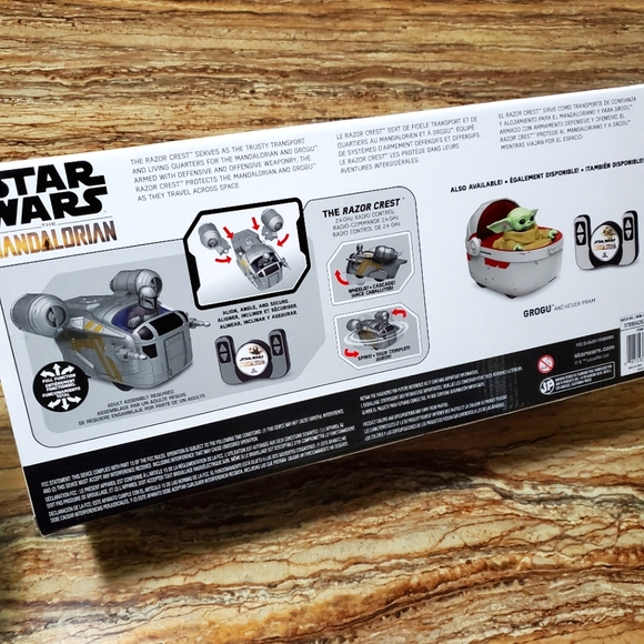 Star Wars Mandalorian The Razor Crest Kids Remote Control Toy - Picture 4 of 4